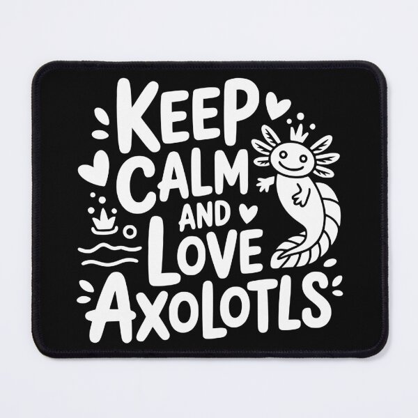 Item preview, Keep Calm and Love Axolotls designed and sold by theartfulaspie.