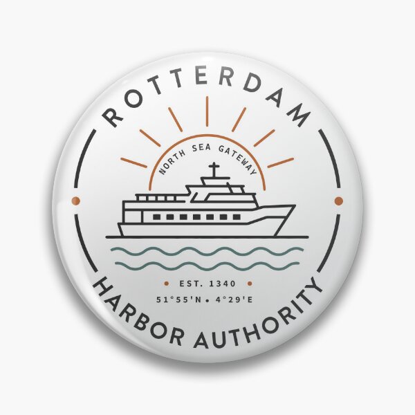 Item preview, Rotterdam Harbor Authority Vintage Maritime Badge  designed and sold by N72 Heritage.