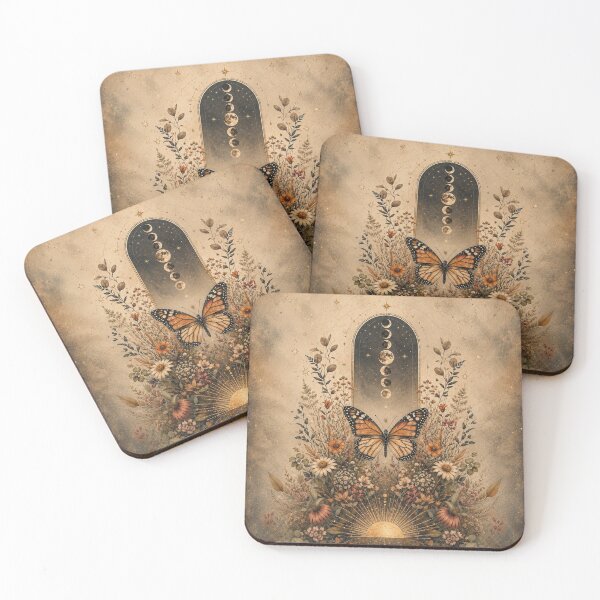 Item preview, Celestial Butterfly Botanical Moon Phases designed and sold by Rohan132.