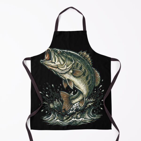 Item preview, Vintage Largemouth Bass Fishing Graphic Retro Angler designed and sold by OddySpud.apparel.