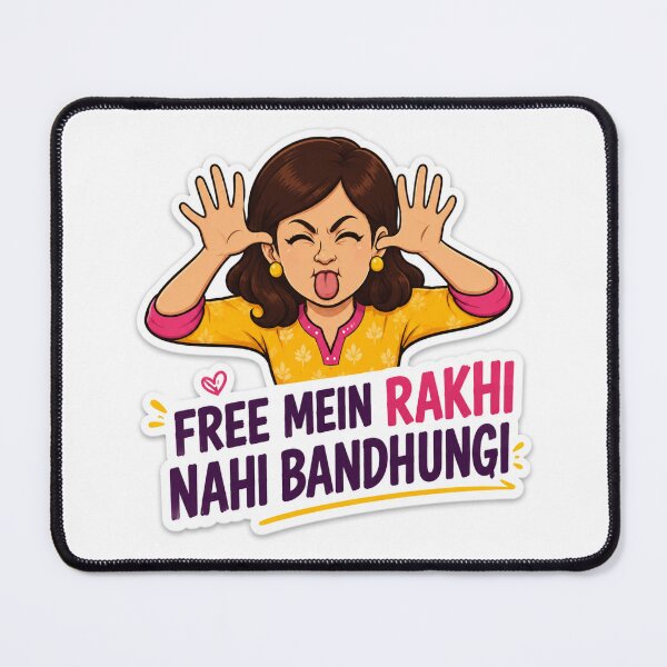Item preview, Funny Raksha Bandhan Brother Quote Cartoon Art designed and sold by RedSwagStore.