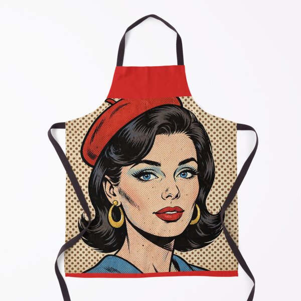 Item preview, Red Beret Girl with Freckles - Pop Art Portrait designed and sold by MAISON SYLVIE.