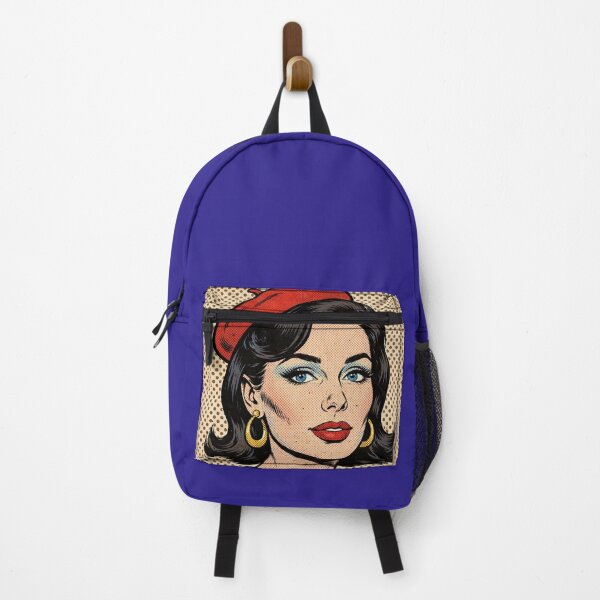 Item preview, Red Beret Girl with Freckles - Pop Art Portrait designed and sold by MAISON SYLVIE.