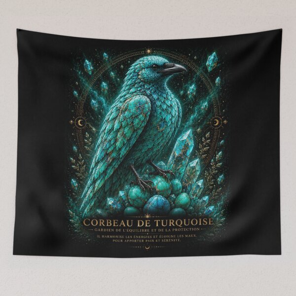 Item preview, Turquoise Raven – Guardian of the Sky designed and sold by Axokris.