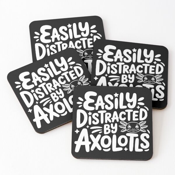 Item preview, Easily Distracted by Axolotls designed and sold by theartfulaspie.