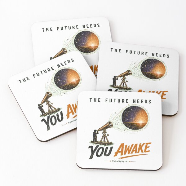 Item preview, The Future Needs You Awake – Retro Telescope Art designed and sold by WakeUpByLP.