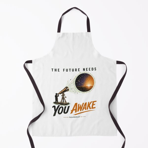 Item preview, The Future Needs You Awake – Retro Telescope Art designed and sold by WakeUpByLuki.