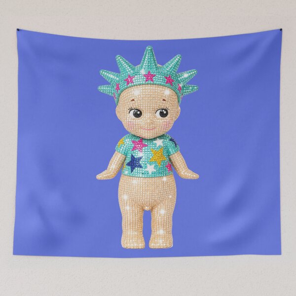 Item preview, Sonny Angel Statue of Liberty Disco Figure designed and sold by Ellie Dyer.