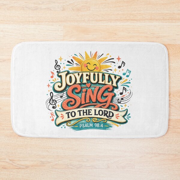 Item preview, Joyfully Sing to the Lord Psalm 98:4 Christian Worship Praise Design designed and sold by SoulThread Studio.