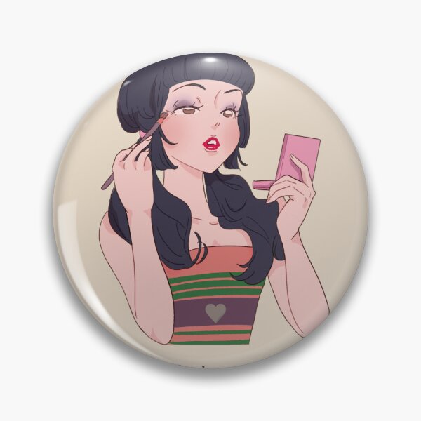 Item preview, Glow Up Aesthetic Makeup Girl Chic Illustration designed and sold by ArtbyAfroditi.