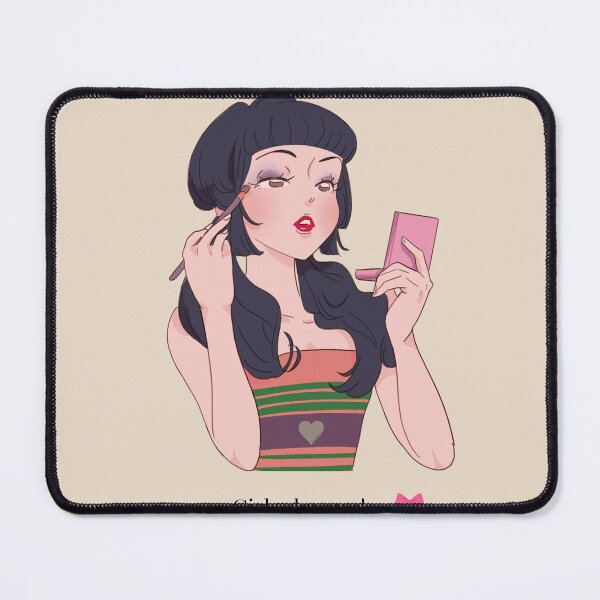 Item preview, Glow Up Aesthetic Makeup Girl Chic Illustration designed and sold by ArtbyAfroditi.