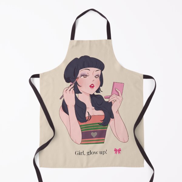 Item preview, Glow Up Aesthetic Makeup Girl Chic Illustration designed and sold by ArtbyAfroditi.