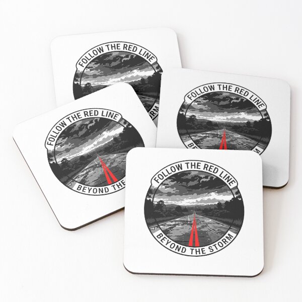 Item preview, Follow The Red Line Beyond The Storm - Dark Moody Open Road designed and sold by MarCinu Art.