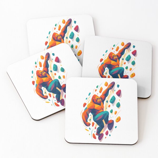 Item preview, Gorilla bouldering: Abstract climbing design designed and sold by Pineapple-Tree.