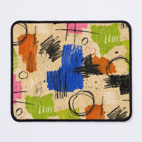 Item preview, Abstract Scribble Pattern Colorful Modern Art Retro Texture Print designed and sold by TM DESIGNS AND MORE.