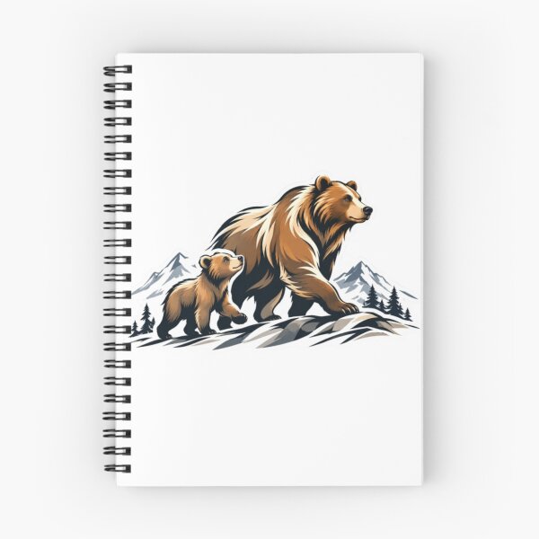 Item preview, Mama Bear and Cub in Mountains designed and sold by Snurly.