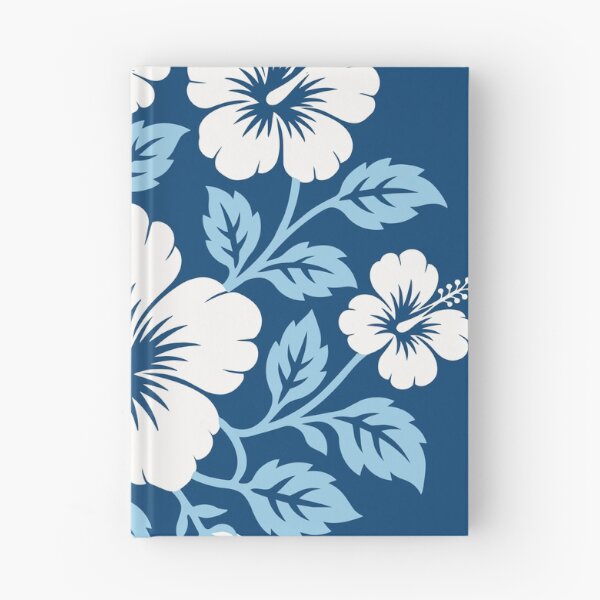 Item preview, Blue Hibiscus Tifaifai – Polynesian Tropical Floral Pattern designed and sold by Tahitifaifai.