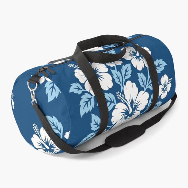 Item preview, Blue Hibiscus Tifaifai – Polynesian Tropical Floral Pattern designed and sold by Tahitifaifai.