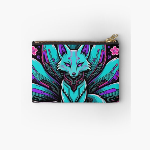 Item preview, Cyberpunk Sakura Fox - Neon Cherry Blossom Japanese Aesthetic designed and sold by Surviving Monday Club.