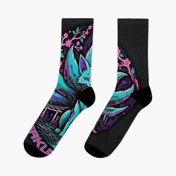 Item preview, Cyberpunk Sakura Fox - Neon Cherry Blossom Japanese Aesthetic designed and sold by Surviving Monday Club.