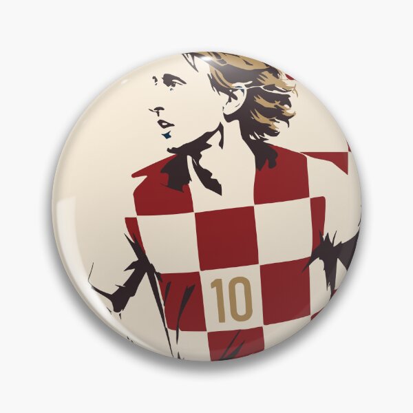 Artikelvorschau, Luka Modrić Kroatien Fußballlegende Druck entworfen und verkauft von Studio pod Burom.