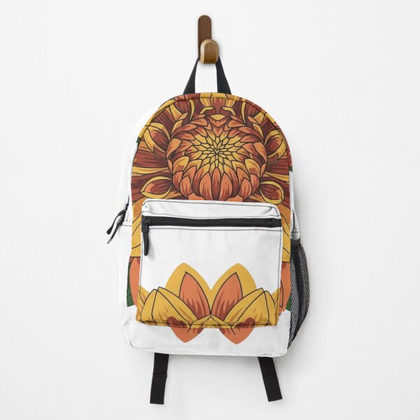 Item preview, Vintage Autumn Dahlia - Symmetrical Boho Floral Art designed and sold by Dzblack.