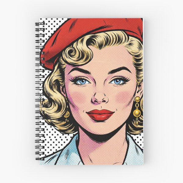 Item preview, Blonde Red Beret Girl - Vintage Pop Art designed and sold by MAISON SYLVIE.