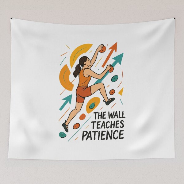 Item preview, Bouldering Women Motivation - Abstract Art designed and sold by Pineapple-Tree.