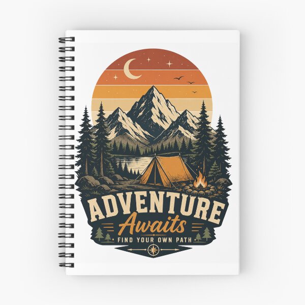 Item preview, Adventure Awaits – Mountain Camping Outdoor Adventure designed and sold by Fulaly.