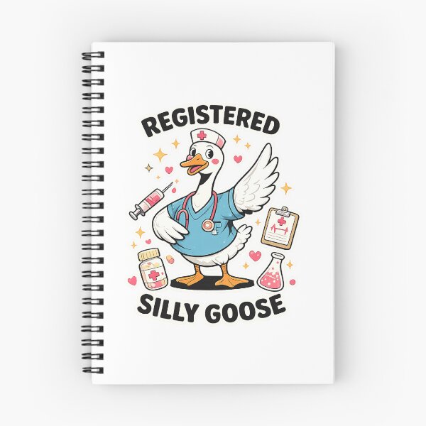 Item preview, Registered Silly Goose Nurse Funny Cute Healthcare Worker Gift T-Shirt designed and sold by konfikkonfik.