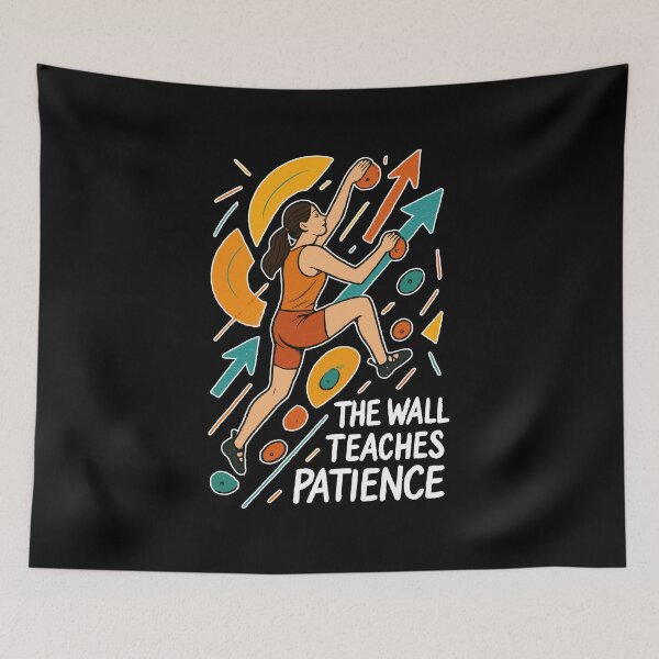 Item preview, Bouldering Women Motivation - Abstract Art designed and sold by Pineapple-Tree.