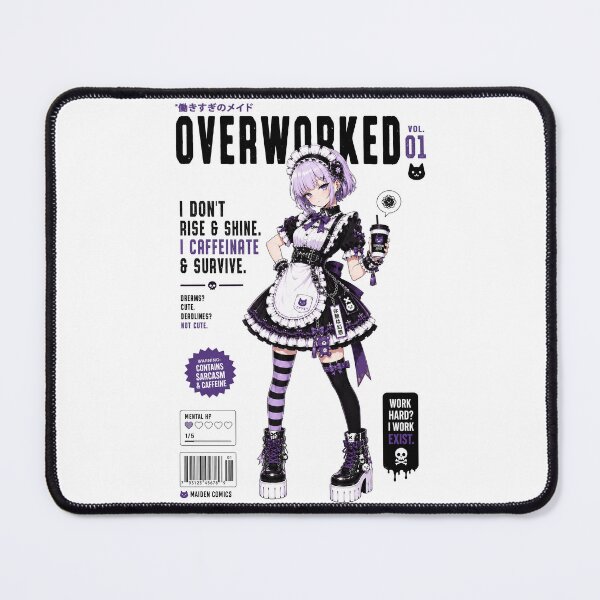 Item preview, Anime Gothic Maid Girl Sarcastic Kawaii Design designed and sold by MAID4U.