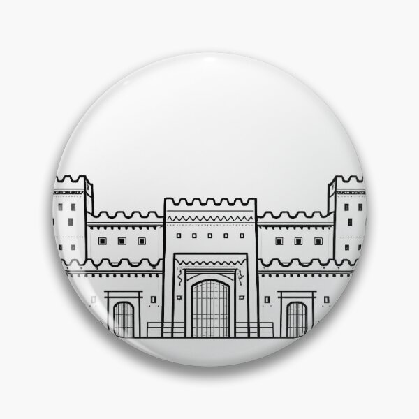 Item preview, At-Turaif District | Diriyah Saudi Arabia | Black and White Vector designed and sold by DesertInkArt.