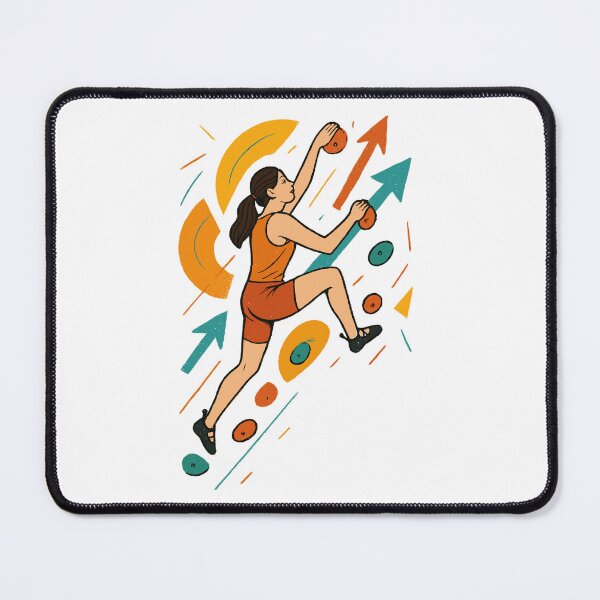 Item preview, Bouldering Women Motivation - Abstract Art designed and sold by Pineapple-Tree.