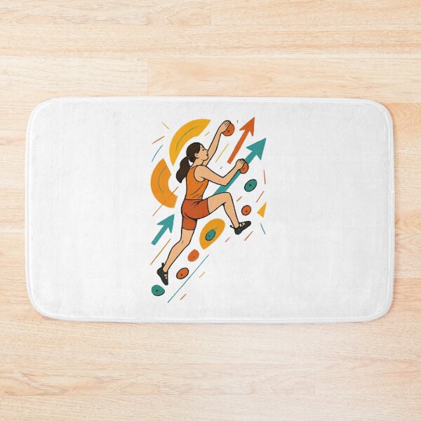 Item preview, Bouldering Women Motivation - Abstract Art designed and sold by Pineapple-Tree.