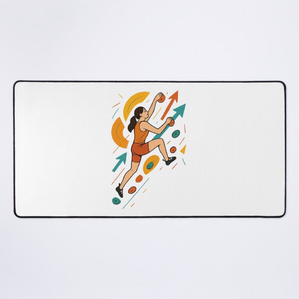 Item preview, Bouldering Women Motivation - Abstract Art designed and sold by Pineapple-Tree.