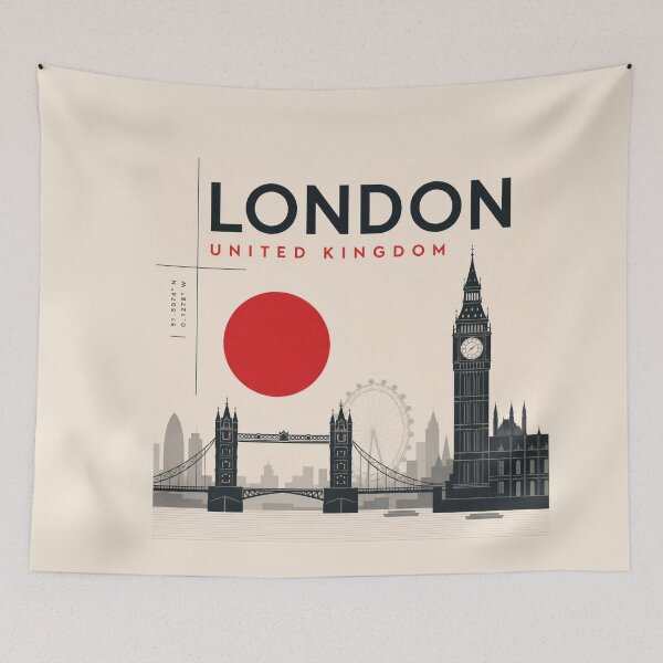 Item preview, London swiss style poster designed and sold by CMYKStudio.