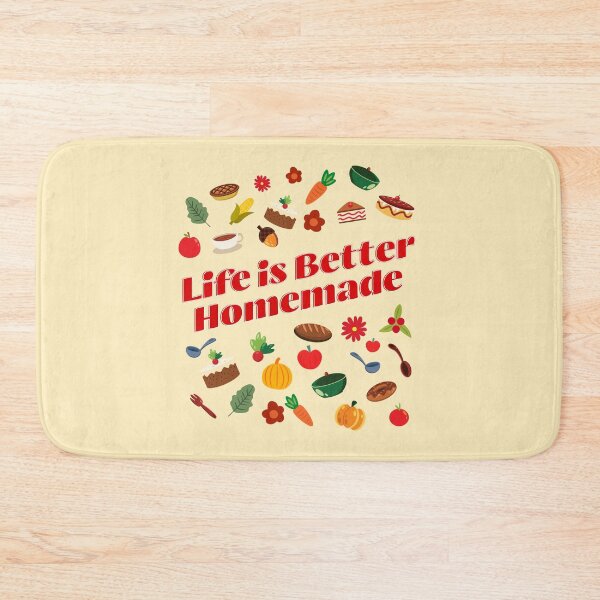 Item preview, Life Is Better Homemade Kitchen Baking Cooking Design designed and sold by Sachie's Studio.