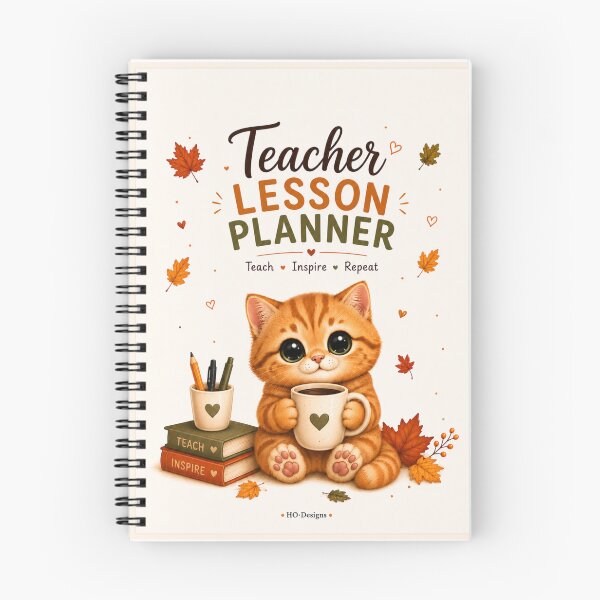 Item preview, Cozy Autumn Teacher Lesson Planner designed and sold by HO•Designs.
