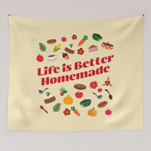 Item preview, Life Is Better Homemade Kitchen Baking Cooking Design designed and sold by Sachie's Studio.