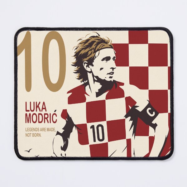 Item preview, Luka Modrić Croatia Football Legend Poster designed and sold by Studio pod Burom.