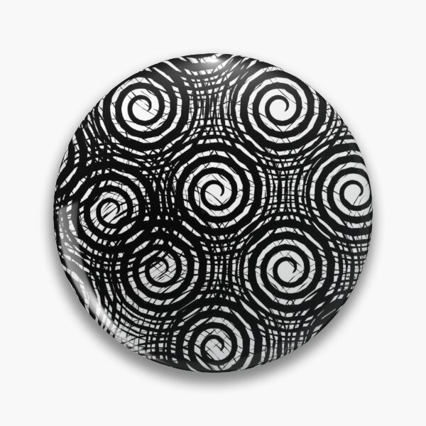 Item preview, Monochrome Abstract Spiral Swirls Pattern designed and sold by NikBrin Prevail .