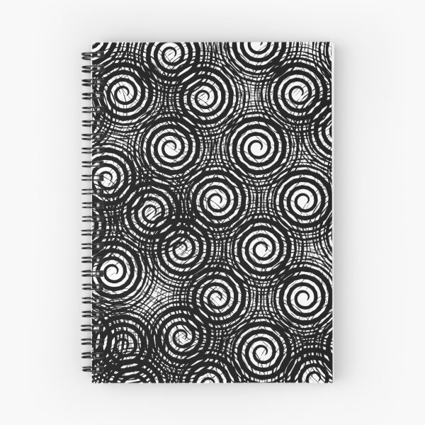 Item preview, Monochrome Abstract Spiral Swirls Pattern designed and sold by NikBrin Prevail .