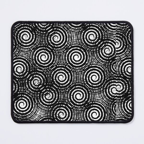 Item preview, Monochrome Abstract Spiral Swirls Pattern designed and sold by NikBrin Prevail .