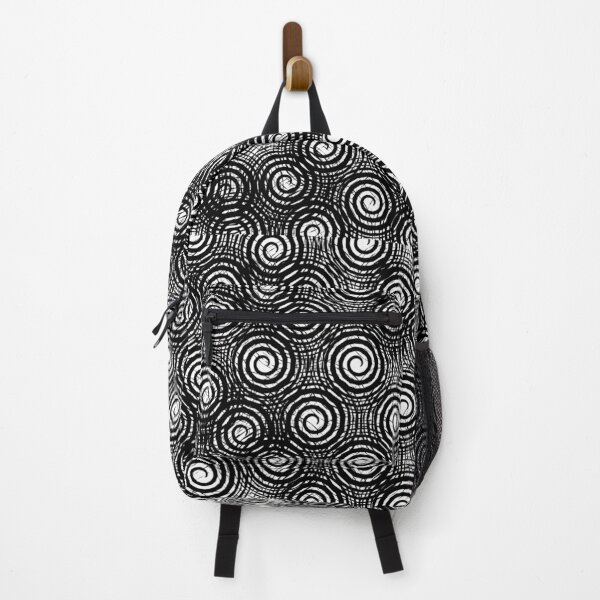 Item preview, Monochrome Abstract Spiral Swirls Pattern designed and sold by NikBrin Prevail .