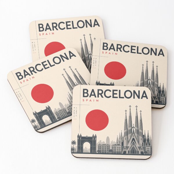 Item preview, Barcelona swiss style poster designed and sold by CMYKStudio.