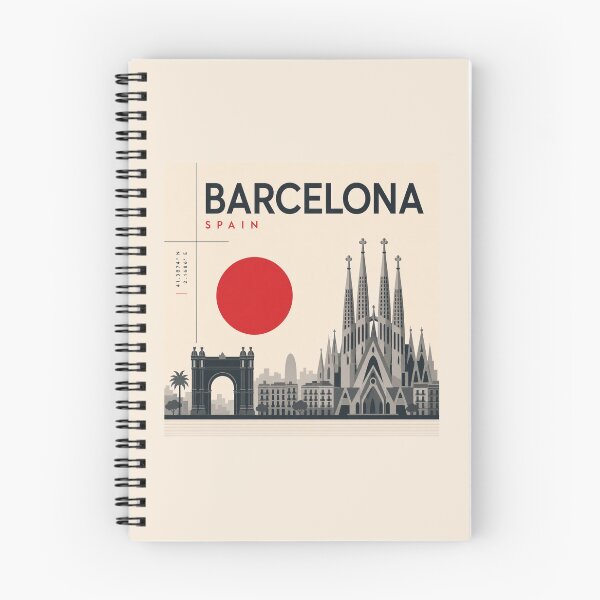 Item preview, Barcelona swiss style poster designed and sold by CMYKStudio.