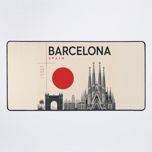 Item preview, Barcelona swiss style poster designed and sold by CMYKStudio.