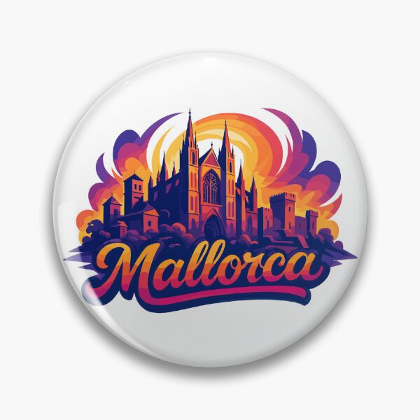 Item preview, Mallorca Skyline – Epic Colorful Silhouette designed and sold by Pineapple-Tree.