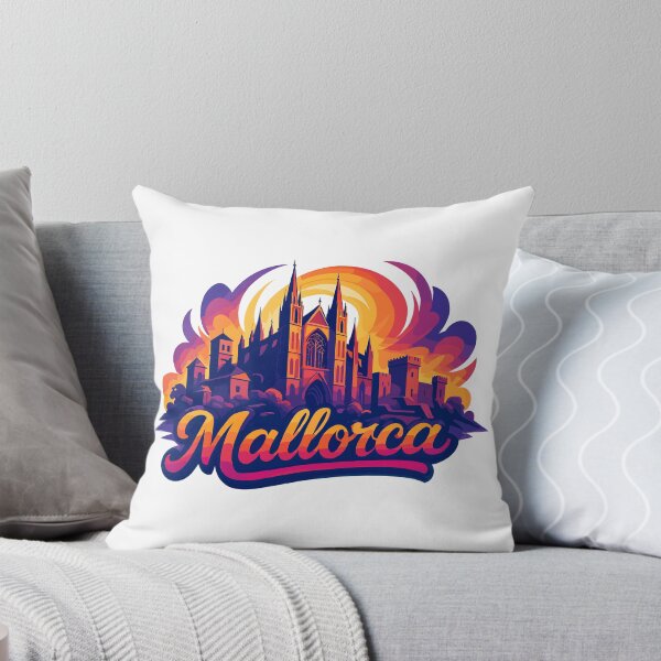 Item preview, Mallorca Skyline – Epic Colorful Silhouette designed and sold by Pineapple-Tree.